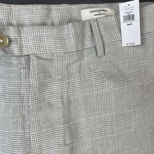 Banana Republic Tailored Fit Linen Blend 38x32 NWT $170